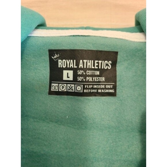 Royal Athletics Green Zip Hoodie L NWT – Crown Graphic, Streetwear Style - Picture 9 of 10